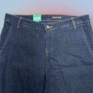 MNG by MANGO Women’s 8 Tall SIMONE Blue Jean Trouser